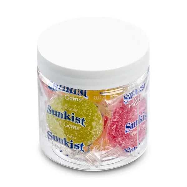 Brighten your promotion with this jar of individually wrapped Sunkist Fruit... from ASI 55583 GMG Pen