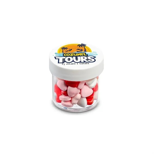 Spread smiles and sweetness with this mid-size container of candy hearts.... from ASI 55583 GMG Pen