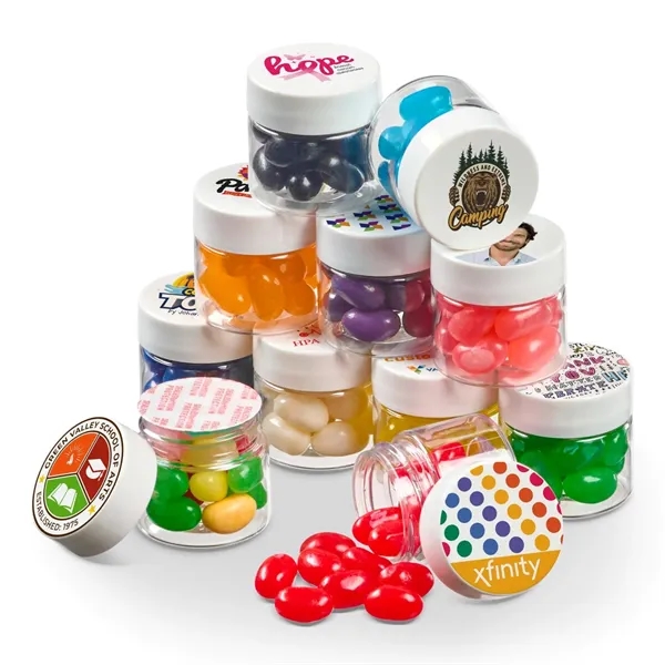 Sweeten your brand with this mini container of colorful Jelly Beans—a... from ASI 55583 GMG Pen