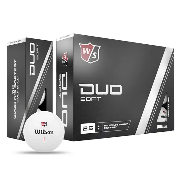 Wilson Staff DUO Soft Plus golf ball; Box contains 12 white... from ASI 38120 Ball Pro / Diversified Quality Kitchenware