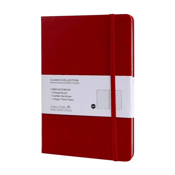 A5 size PU leather lined journal notebook plus 1 color silkscreen... from ASI 37218 Athena Promo (tm)