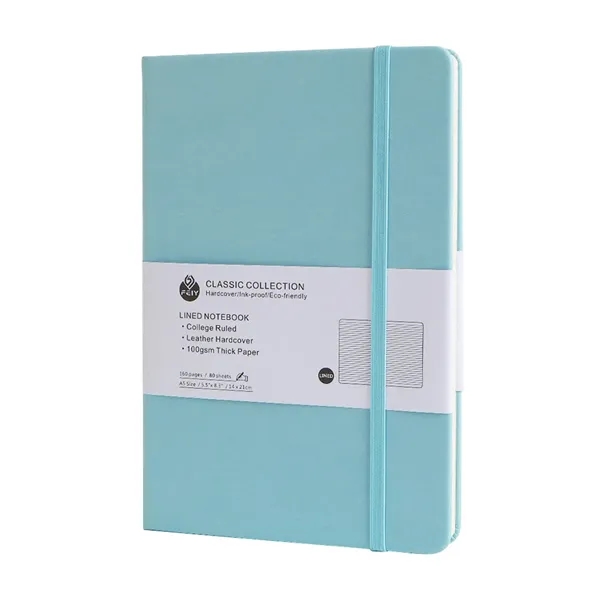 A5 size PU leather lined journal notebook plus 1 color silkscreen... from ASI 37218 Athena Promo (tm)