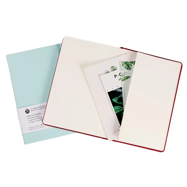 A5 size PU leather lined journal notebook plus 1 color silkscreen... from ASI 37218 Athena Promo (tm)