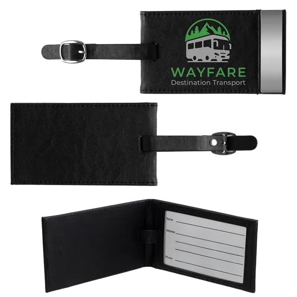 4 1/4" x 2 1/2" x 1/4" luggage tag with an... from ASI 62190 Illini