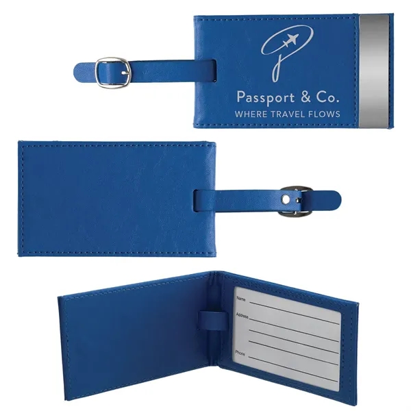 4 1/4" x 2 1/2" x 1/4" luggage tag with an... from ASI 62190 Illini