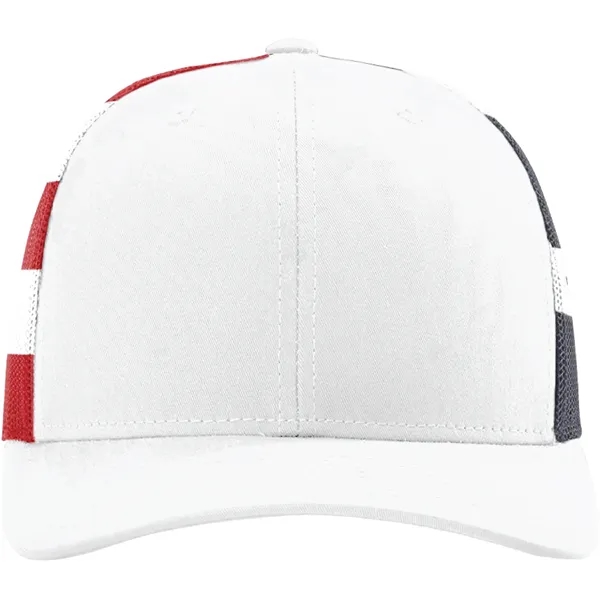 Richardson #112PM snapback six-panel cotton and polyester trucker cap with plastic... from ASI 74601 Calico