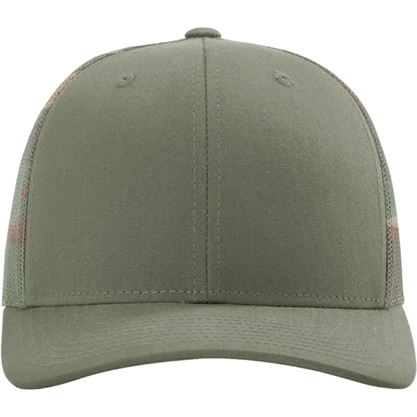 Richardson #112PM snapback six-panel cotton and polyester trucker cap with plastic... from ASI 74601 Calico