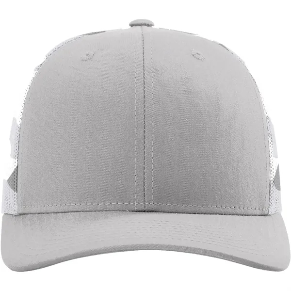 Richardson #112PM snapback six-panel cotton and polyester trucker cap with plastic... from ASI 74601 Calico