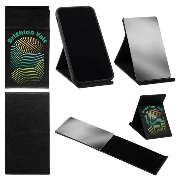 2 3/8" x 4 1/2" phone stand with metal mirror inside... from ASI 62190 Illini