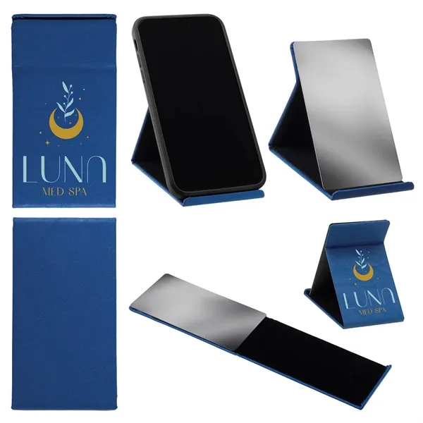 2 3/8" x 4 1/2" phone stand with metal mirror inside... from ASI 62190 Illini