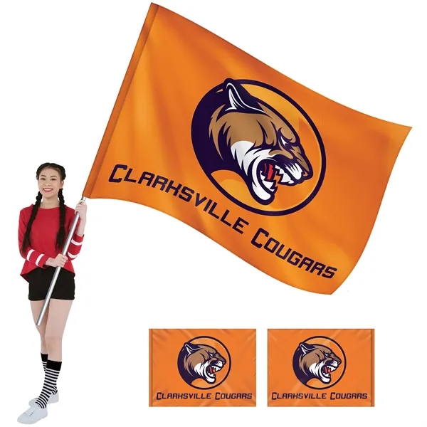 6' x 8' Knit Poly Double Sided School Spirit Flag... from ASI 80228 Quinn