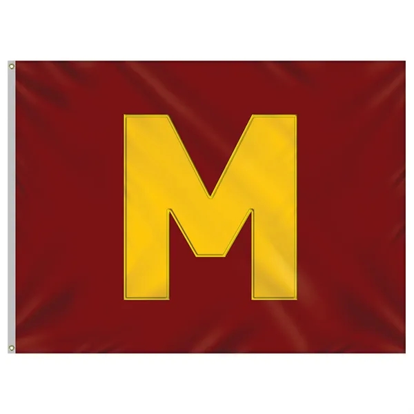 6' x 8' Nylon Appliqued One Letter School Spirit Flag.... from ASI 80228 Quinn