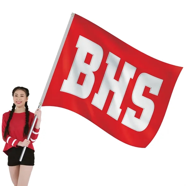 5' x 6' Nylon AppliquedThree Letter School Spirit Flag... from ASI 80228 Quinn