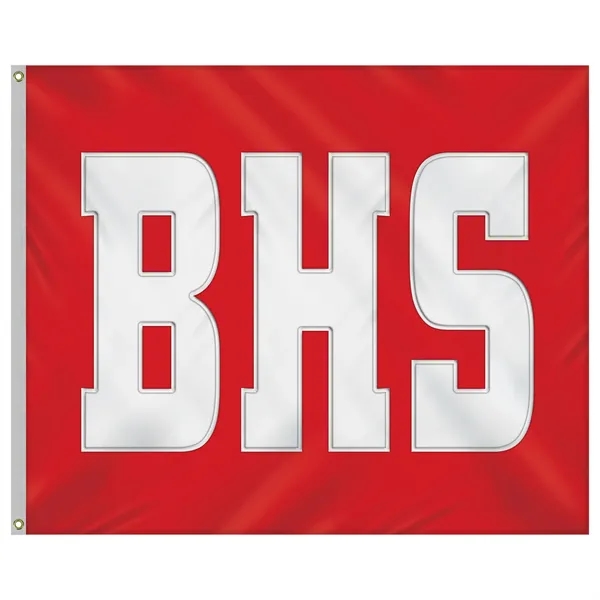 5' x 6' Nylon AppliquedThree Letter School Spirit Flag... from ASI 80228 Quinn