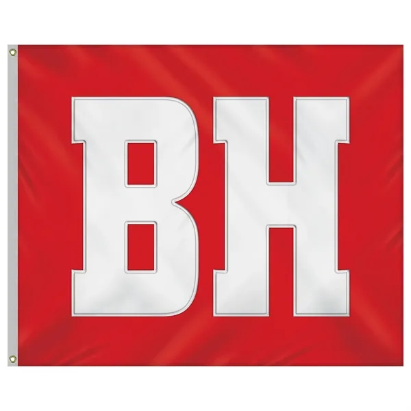 5' x 6' Nylon Appliqued Two Letter School Spirit Flag... from ASI 80228 Quinn