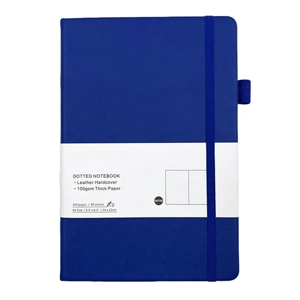 A5 size PU leather dotted journal notebook plus 1 color silkscreen... from ASI 37218 Athena Promo (tm)