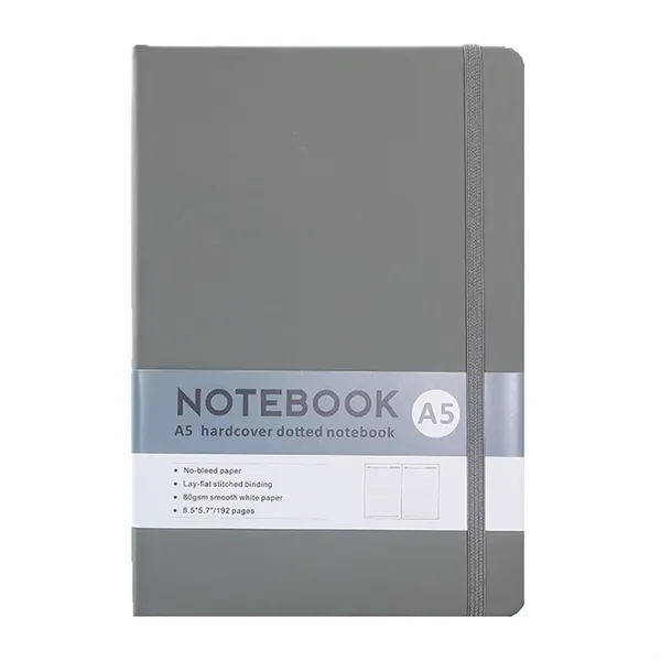 A5 size PU leather hardcover journal planner notebook with imprint... from ASI 37218 Athena Promo (tm)
