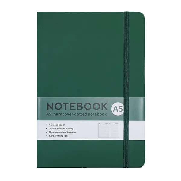 A5 size PU leather hardcover journal planner notebook with imprint... from ASI 37218 Athena Promo (tm)