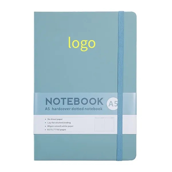 A5 size PU leather hardcover journal planner notebook with imprint... from ASI 37218 Athena Promo (tm)