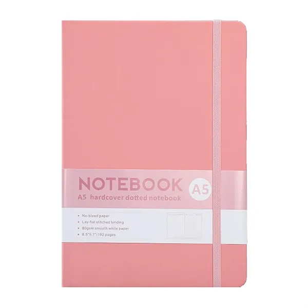 A5 size PU leather hardcover journal planner notebook with imprint... from ASI 37218 Athena Promo (tm)