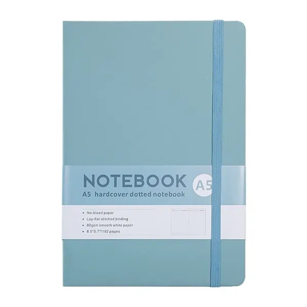 A5 size PU leather hardcover journal planner notebook with imprint... from ASI 37218 Athena Promo (tm)