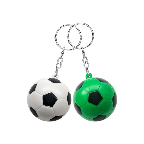Mini Soccer Ball Stress Reliever on Keychain... from ASI 44900 NC Custom (CI/Lanco) / Lanco