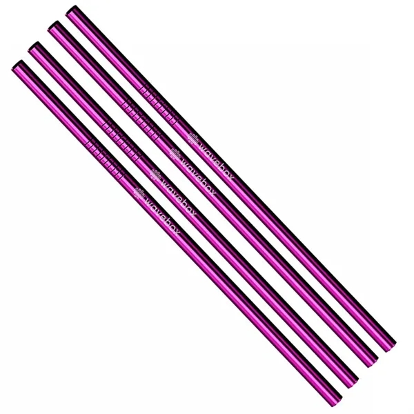 Violet Stainless Steel Straw Qty 4... from ASI 61966 HPG / Beacon Promotions