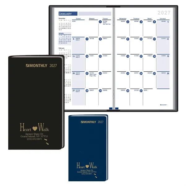 Monthly pocket planner with multiple reference resources... from ASI 61966 HPG / Beacon Promotions HPG Gold