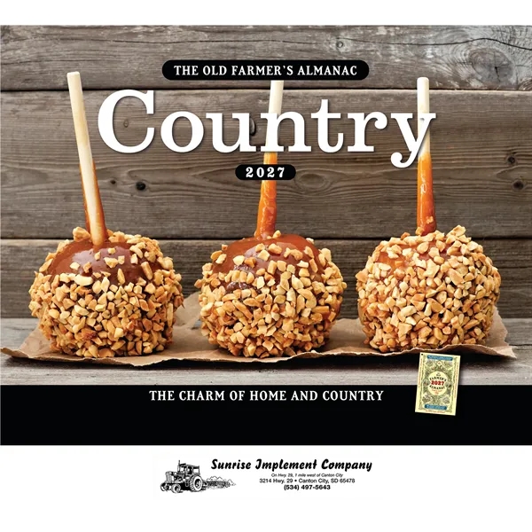 13 month staple bound wall calendar that brings The Old Farmer's... from ASI 61966 HPG / Beacon Promotions HPG Gold