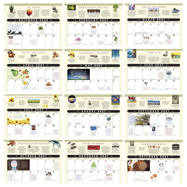 13 month appointments and events calendar.... from ASI 61966 HPG / Beacon Promotions HPG Gold