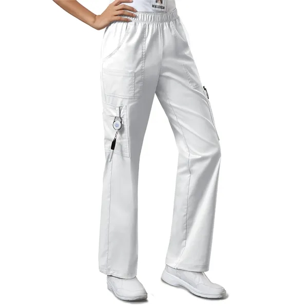 Cherokee WW Core Stretch Women's Mid-Rise Pull-On Cargo Pant... from ASI 86018 Scrub Authority