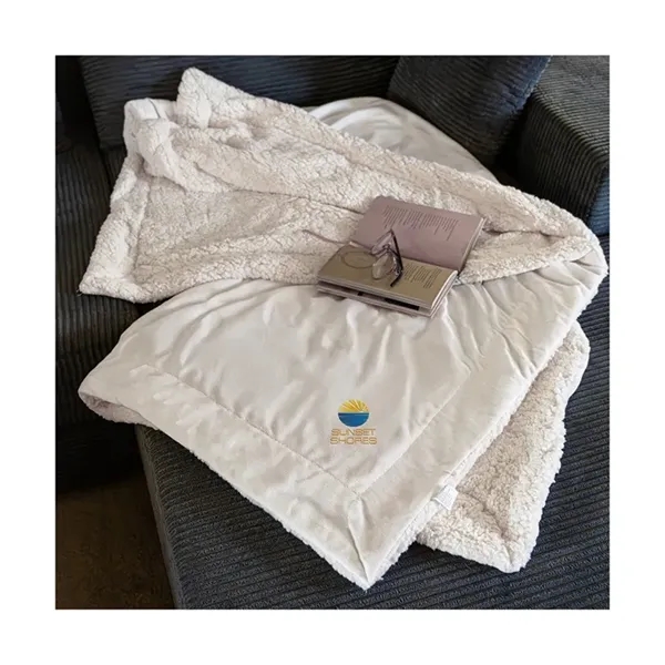 Stonebridge Micro Mink Sherpa Blanket... from ASI 67866 Logomark/Valumark