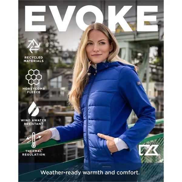 Women's jacket with a full-zip, hood, and wind and water resistance.... from ASI 47965 Cutter & Buck