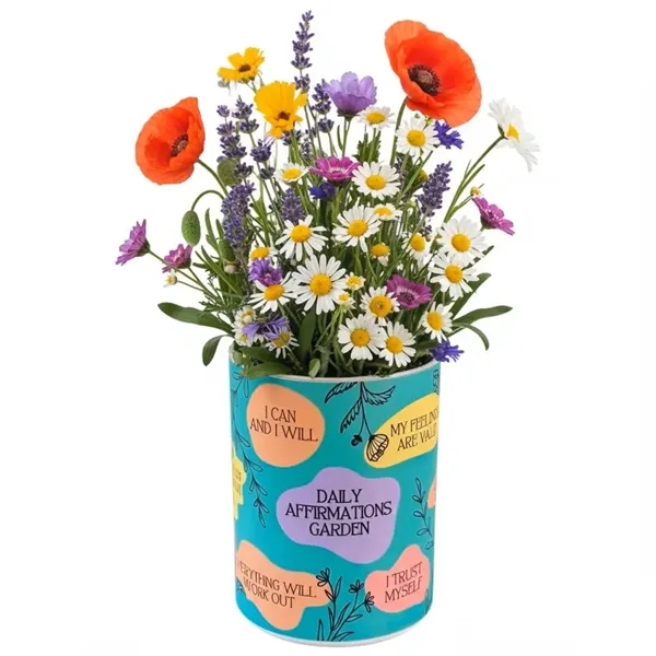 Daily Affirmations Garden in Eco-Friendly Grocan... from ASI 58295 Groline