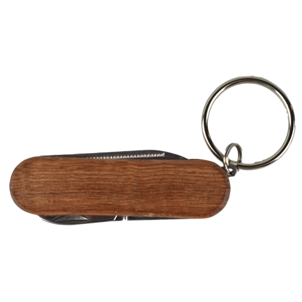 Stainless steel pocket knife with wood handle that measures 2 1/2"... from ASI 72657 Active Life Promo / Active Life Promo Ingrain Promo