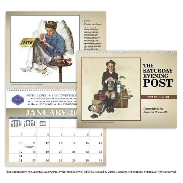The Saturday Evening Post... from ASI 40480 Koozie Group / Norwood Triumph Calendar