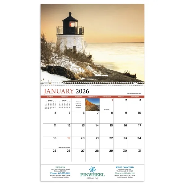 New England Appointment Calendar - Spiral... from ASI 40480 Koozie Group / HotLine®