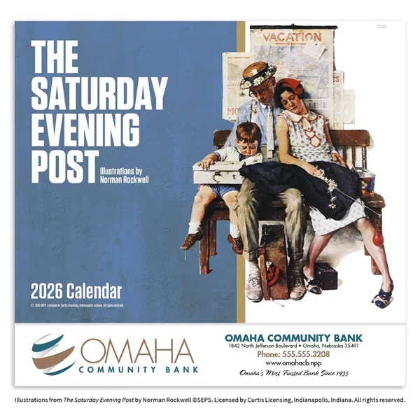 The Saturday Evening Post - Stapled... from ASI 40480 Koozie Group / Norwood Triumph Calendar