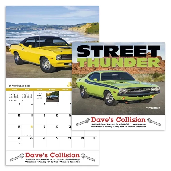 Street Thunder Appointment Calendar - Stapled... from ASI 40480 Koozie Group / HotLine®