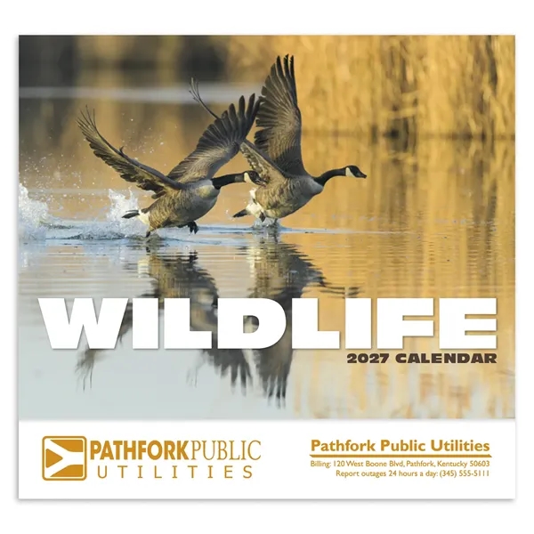 Wildlife Appointment Calendar - Stapled... from ASI 40480 Koozie Group / HotLine®