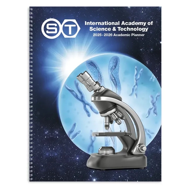 Academic Year Desk Planner with Custom Cover... from ASI 40480 Koozie Group / Norwood Triumph Calendar