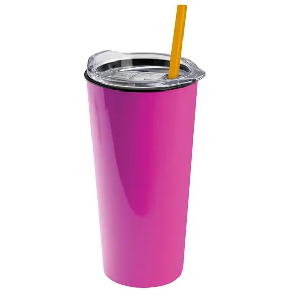 The Roadmaster - 18 oz. Travel Tumbler with Clear lid and... from ASI 40480 Koozie Group