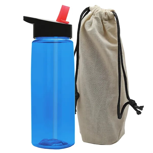 26 oz. Flair Bottle in a Cotton Tote... from ASI 40480 Koozie Group