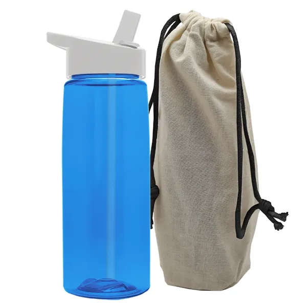 26 oz. Flair Bottle in a Cotton Tote... from ASI 40480 Koozie Group
