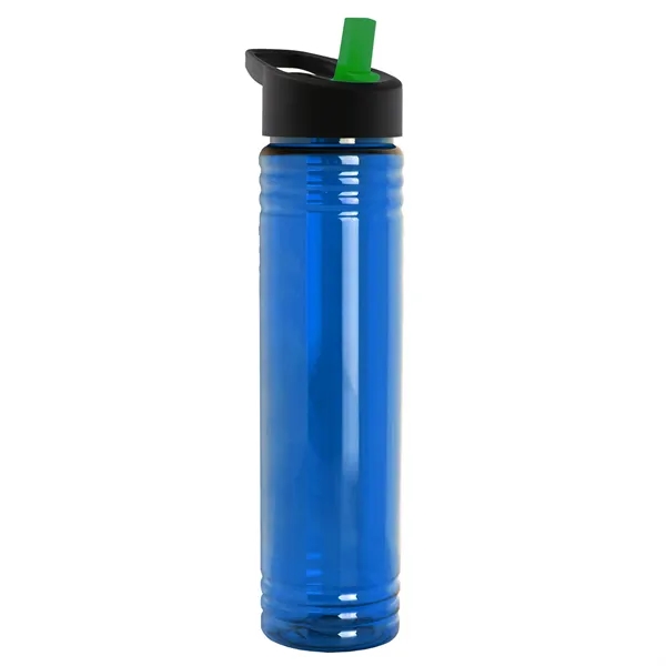 32 oz. Transparent Bottle with Flip Straw lid. Slim Cylinder Design... from ASI 40480 Koozie Group