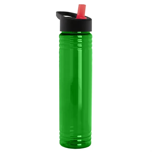 32 oz. Transparent Bottle with Flip Straw lid. Slim Cylinder Design... from ASI 40480 Koozie Group