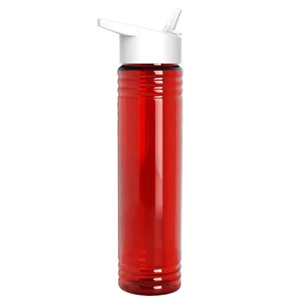32 oz. Transparent Bottle with Flip Straw lid. Slim Cylinder Design... from ASI 40480 Koozie Group
