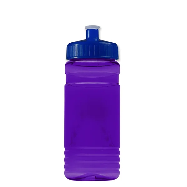 Transparent sports bottle, 20 oz. Straight-wall design with Push-Pull lid. Molded... from ASI 40480 Koozie Group