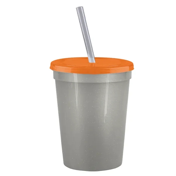 Molded in USA 16 oz. Stadium Cup with Lid & Straw... from ASI 40480 Koozie Group