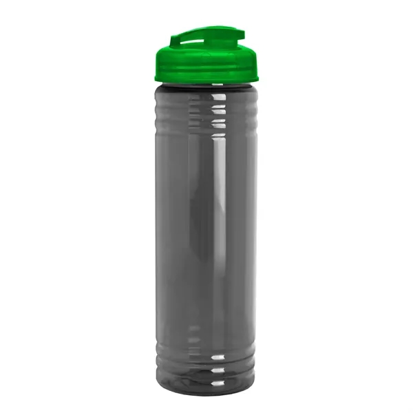 Slim Cylinder Design 24 oz Transparent Sport Bottles with Flip Top... from ASI 40480 Koozie Group